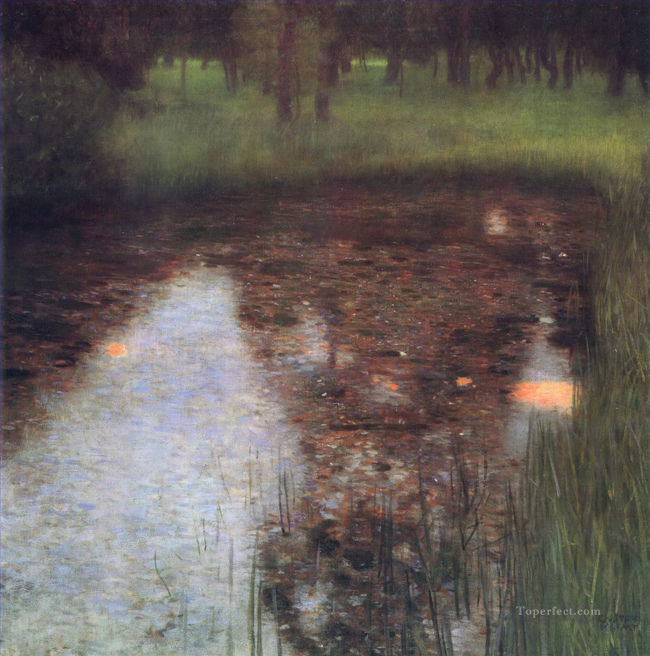 El pantano Gustav Klimt Pintura al óleo